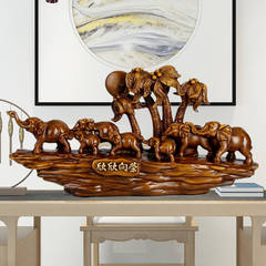 Elephant ornaments modern home living room entrance wine cabinet TV cabinet resin crafts ornaments housewarming wedding gifts