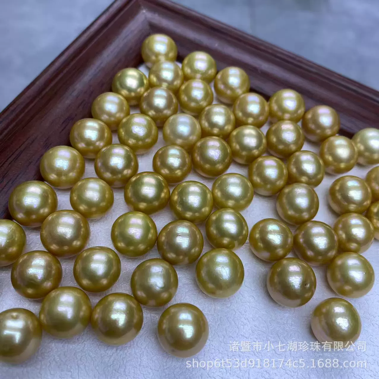 天然淡水珍珠12-15mm金珠裸珠无孔近正圆微微瑕优化色diy耳钉吊坠