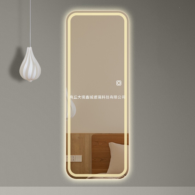 LED smart dressing mirror, illuminated full-length mirror, wall-mounted, light luxury home bedroom fitting mirror, clothing store with lights LED smart dressing mirror, illuminated full-length mirror, wall-mounted, light luxury home bedroom fitting mirror, clothing store with lights
