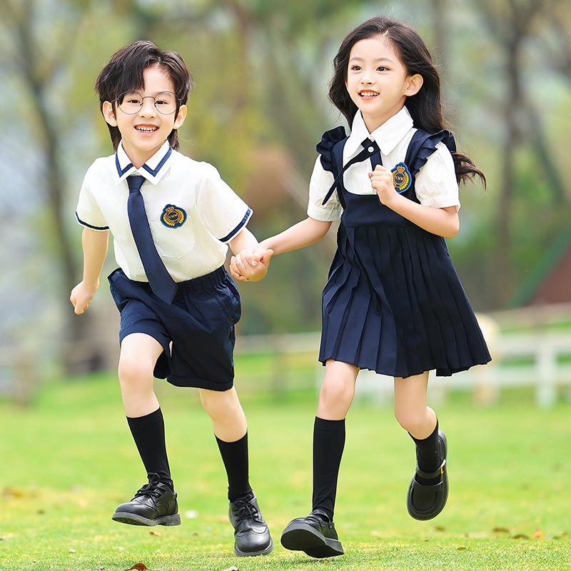 小学生班服夏装幼儿园园服衬衣一二三年级夏季毕业61表演JK英伦
