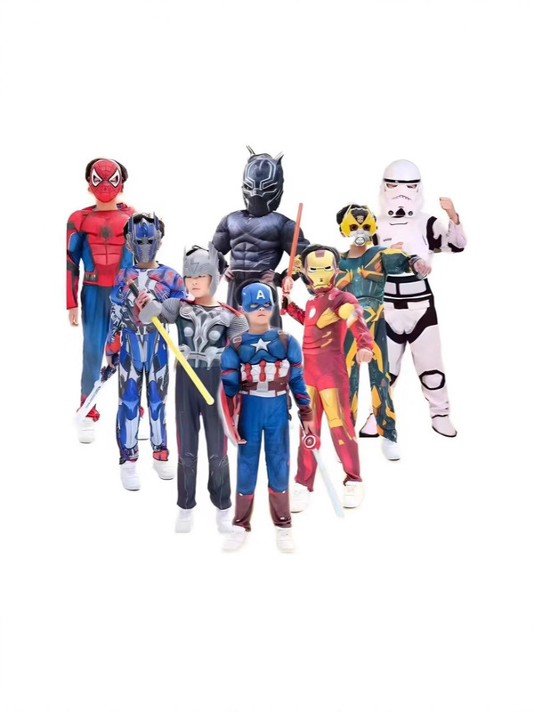 ハロウィン cos キャプテン アメリカ アイアンマン i スパイダーマン ハルク オプティマス プライム トール 子供用 筋肉コスチューム|undefined