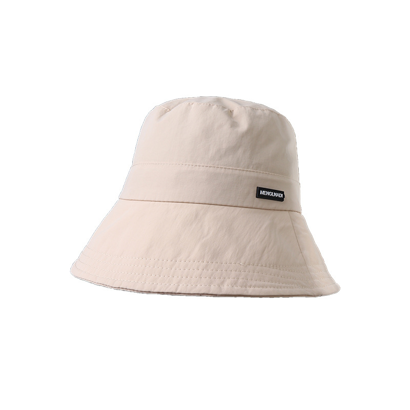 Japón al aire libre secado rápido sombrero de pescador de protección solar para mujeres primavera y verano 2025 nuevo ligero y delgado sombrero plegable de color sólido