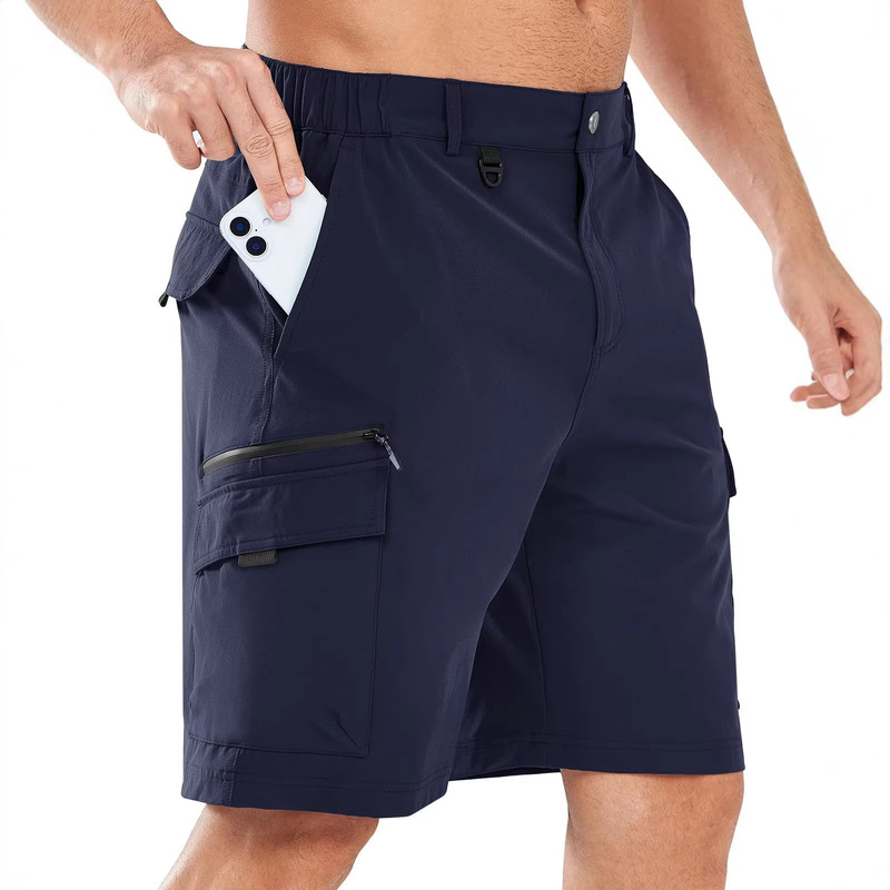 2026 Cross-Border Men's Multi-Pocket Lightweight Outdoor Tactical Work Camping Sports Golf Casual Travel Shorts