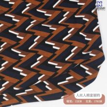 2362人丝人棉120D*16S富丽绉几何活性印花布 梭织连衣裙面料