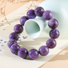 天然紫龍晶手鏈男女款紫色水晶飾品圓珠串珠手串手飾禮物工廠批發