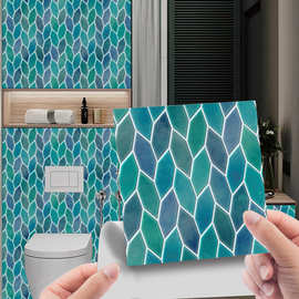 MSC149跨境3D立体马赛克瓷砖贴厨房卫浴家居装饰自粘墙贴防水贴纸