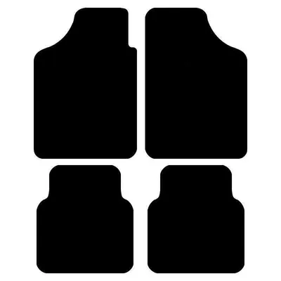 Universal Foot Pad, all seasons, dirt-resistant, easy to clean - pure-black-full-set-60505050cm-crystal-velvet-four-piece-set