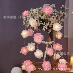 メーカー直販ledバラ花灯泡花彩灯クリスマス結婚室装飾灯串プロポーズ告白灯串