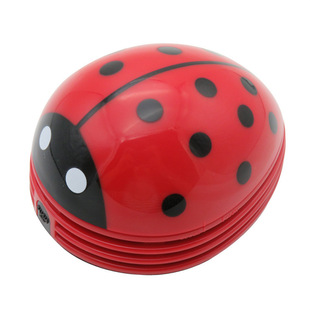 Cute shape mini desktop beetle vacuum cleaner mini keyboard desktop cleaner ladybug dust collector