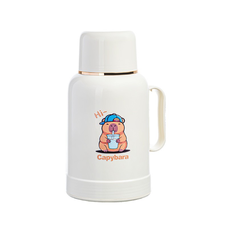 Botella de agua caliente doméstica de dibujos animados de alto valor facial de los estudiantes de té de los estudiantes dormitorio de agua caliente botella portátil de agua hervida