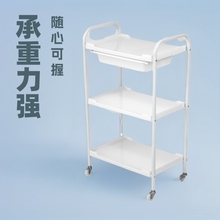 跨境美容院小推车纹绣美甲可移动工具车火罐置物三层架子厂家批发