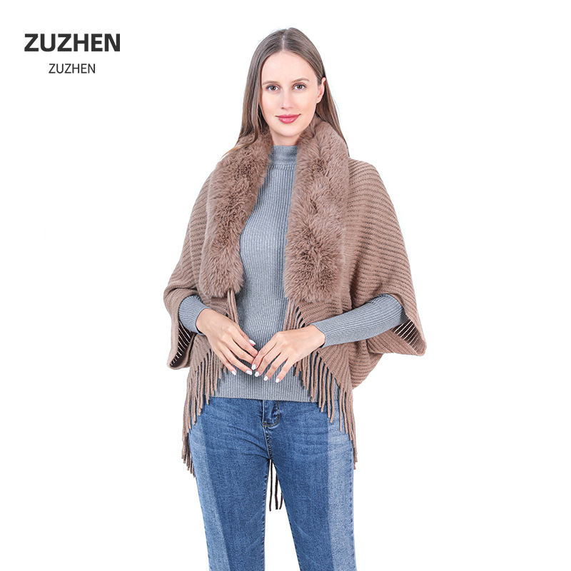 demi-season knitted keep warm cloak