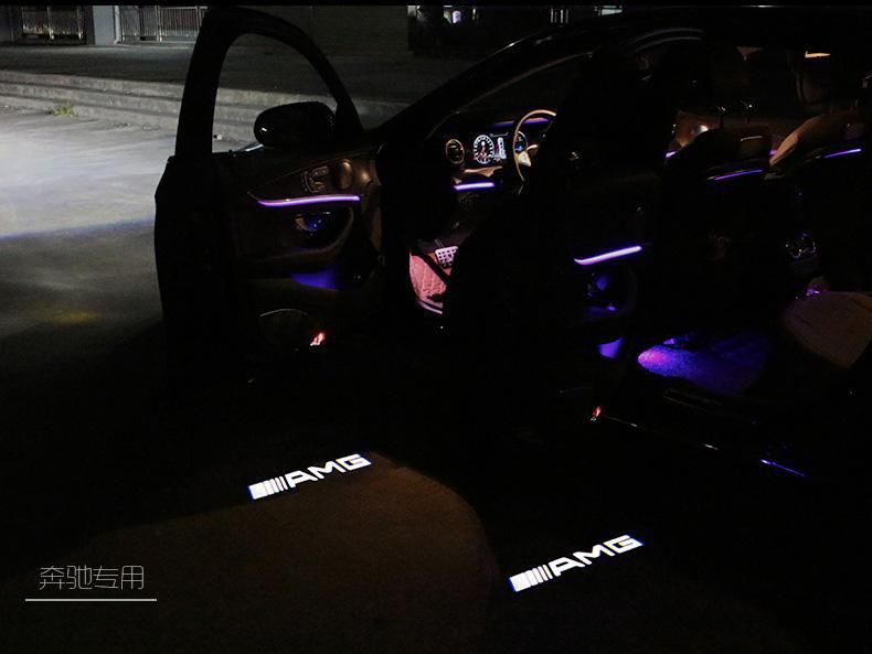 Suitable for Mercedes-Benz welcome lamp e-class 200/260l/300l/c-class/a-class glcglb door modified projection lamp