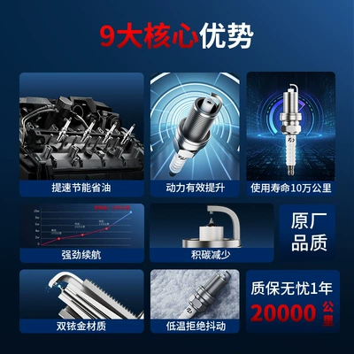 Feishun is compatible with Honda's dual-iridium Alışdırma şamı (Sveçalar)