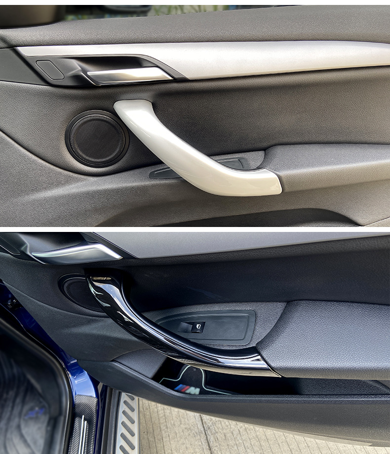 Suitable for 17-22 New Bmw X1 Door Inner Handle F48 F49 Inner Armrest Door Handle Handle Cover
