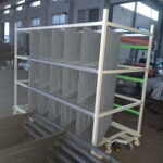 可移动汽车零部件布袋料架车间线边工位器具周转架多层分隔式台车