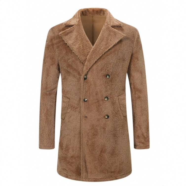 Chaquetas de Lana para Hombre, Otoño-Invierno 2025, Estilo Europeo y Americano, Abrigos de Lana, Chaquetas Peludas, Amazon Temu