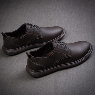 Genuine leather business casual leather shoes men's professional work shoes formal shoes single-layer shoes soft-soled driving shoes cowhide breathable kXQ
