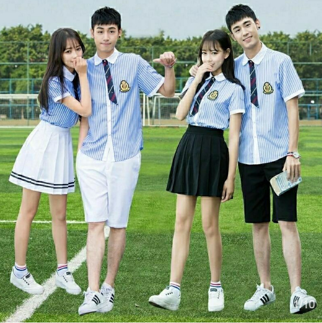 校服套装学院风韩国夏季小学初中高中学生毕业照英伦班服女jk制服
