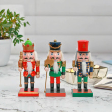Nutcracker Soldier 20CM�ְ�ʥ���ڼ�װ��Ʒľ�ƺ��Ҽ���ʿ��ľ