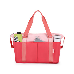 Capacious handheld travel bag, purse, luggage organizer bag, shoulder bag for training, yoga clothing for swimming, sports bag 5