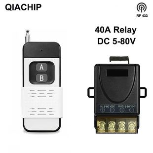 433Mhz Wireless Remote Control Switch Dc12V 24V 72V High Power Long Distance Rf Receiver 30A
