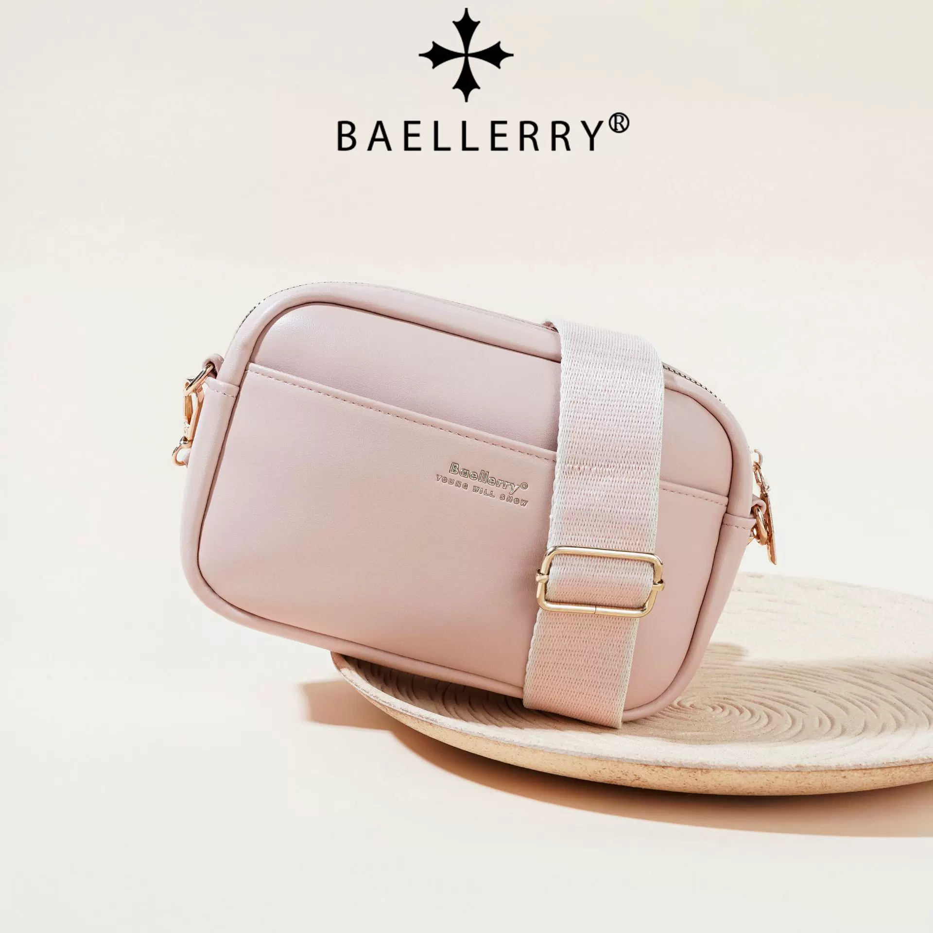 baellerry新款女士斜挎包高级感ins风小方包百搭时尚单肩手机包女