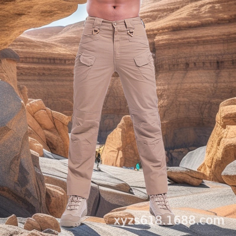 IX7高弹性战术裤 高品质抗撕裂小方格长裤厂家小批量生产X8多袋裤