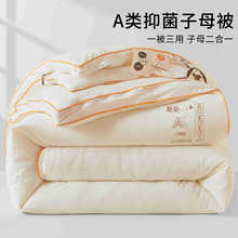 学生宿舍纤维被子母被二合一拉链款单人棉被芯春秋被加厚四季通用