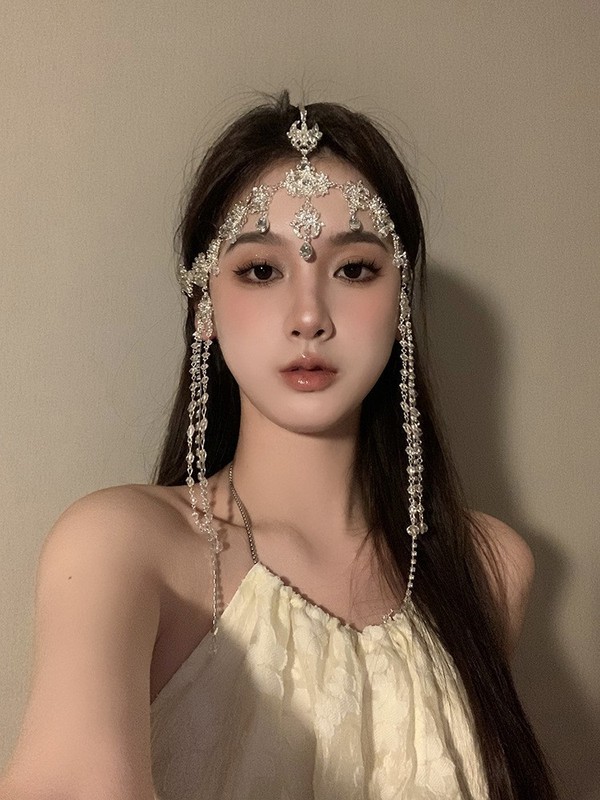 エジプトの敦煌砂漠旅行写真アクセサリーエキゾチックな頭飾り小麦穂ヘアアクセサリー古代衣装額飾り眉毛ペンダント|undefined