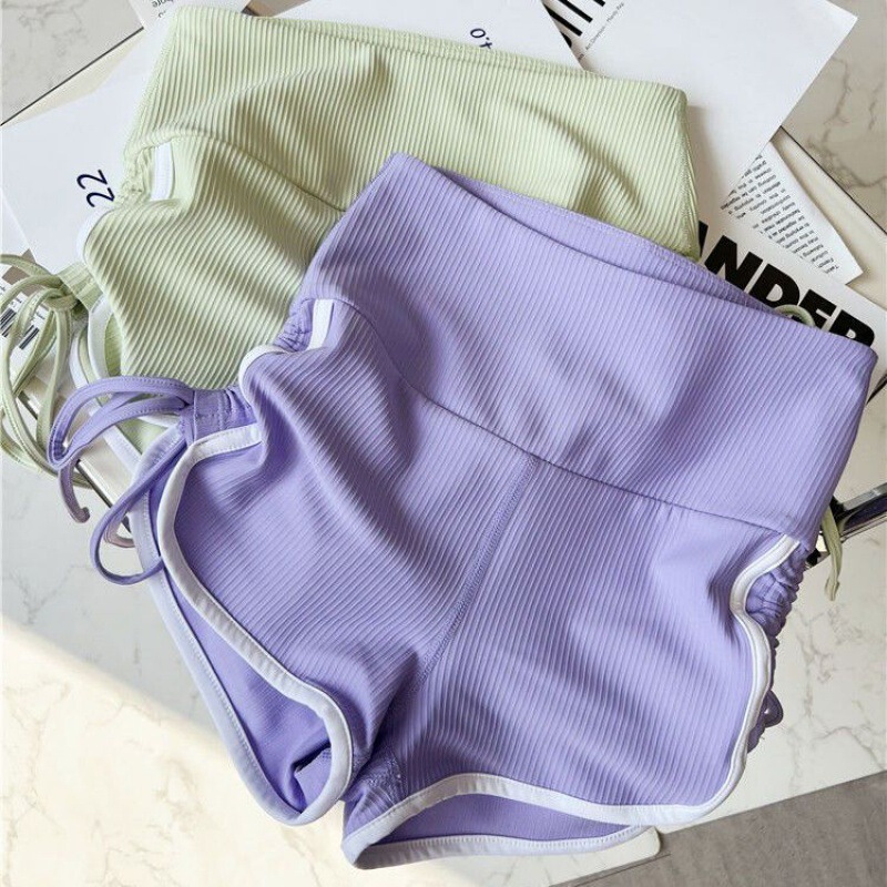 Sexy Sports Shorts for Women Summer 2024 New Tight-fitting High-waisted Peach Butt-lifting Fitness Hot Pants Three-point Yoga Pants