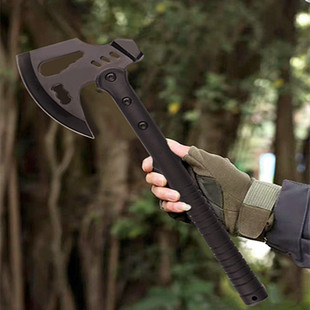 Outdoor Survival Ax for Tree Felling, Logging, Mountain Climbing, Field Survival, Firewood Chopping, High Hardness Fire Ax, Multifunctional Ax