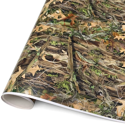 Auto Color Change Film — Self-Adhesive Easy to Apply - 1226-leaf-camouflage-20cm150cm