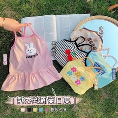 女童吊帶裙夏裝女寶寶無袖連衣裙童裝夏季兒童洋氣夏款背心裙0011