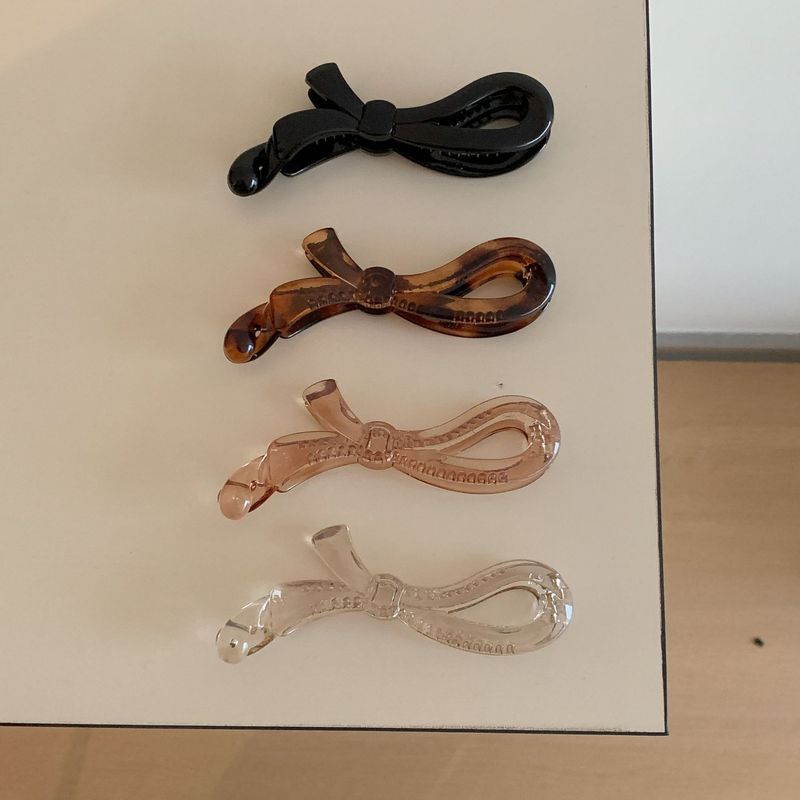 韩国新品香蕉夹竖夹马尾夹大号优雅花朵小清新防滑发夹发卡发饰品|undefined