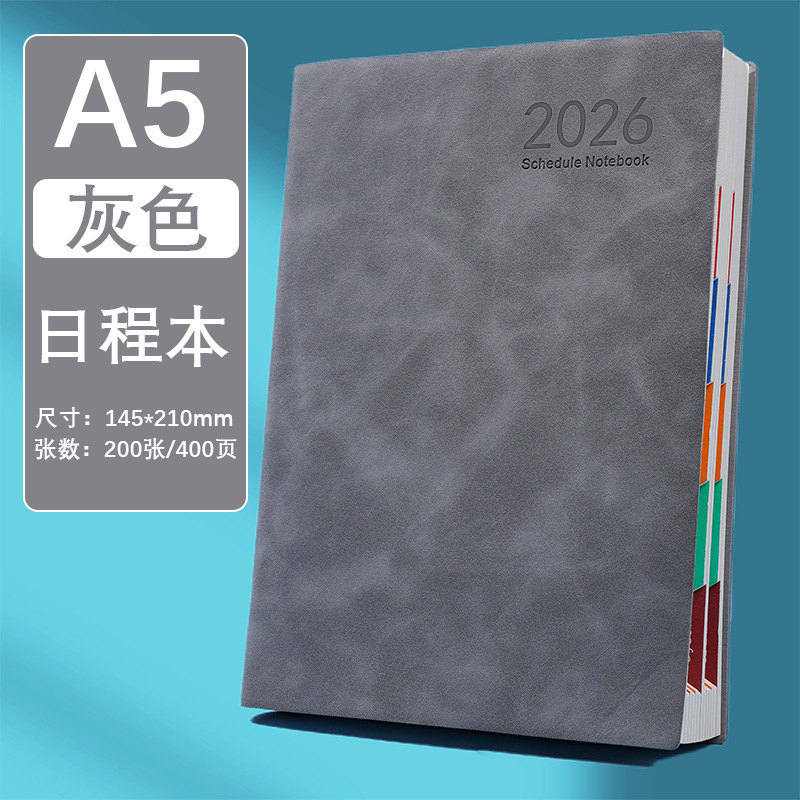 中文版2026年日程本笔记本本子效率手册每日计划效率本打卡记录本|undefined