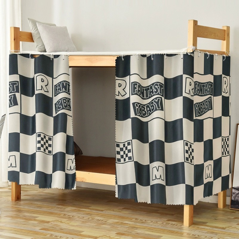Cortina de cama de dormitorio de estudiantes universitarios, cortina de tela sombreada fuerte y gruesa, litera superior, litera inferior masculina, cortina de cama femenina, litera superior e inferior, cortina de bloqueo