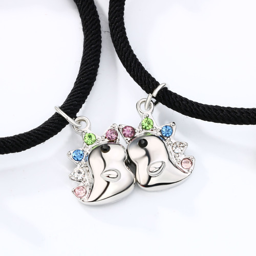 Cross-border Bestselling Unicorn Couple Bracelets: Magnetic Attraction, Fade-Resistant Unisex Bracelet Set—Wholesale Jewelry Items