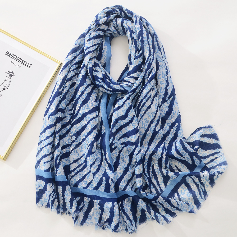 El comercio exterior de exportación animal patrón bronceado algodón y lino siente bufanda de seda personalidad de la moda bronceado decoración bufanda grande Toalla de playa para las mujeres