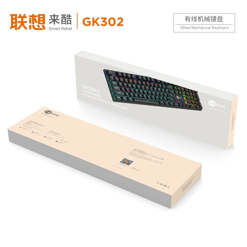 Laiku GK302 настоящая механическая клавиатура и набор мыши, киберспорт гибрид, синий ось проводной USB настольный ноутбук игра