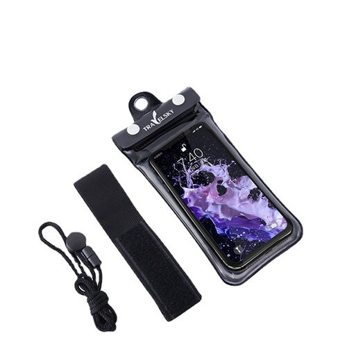 Outdoor Rafting Waterproof Phone Bag Transparent PVC Waterproof Swimming Neck Phone Bag with Touch Screen Protection Cover