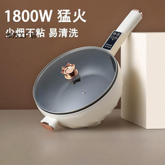 电炒菜炒锅多功能家用蒸煮煎炒一体式电炒锅宿舍小型电煮锅电火锅