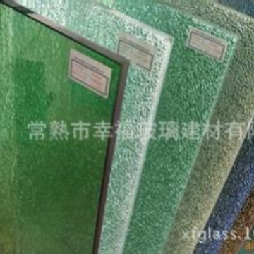 15.76mm裂纹玻璃 钢化夹胶冰花玻璃