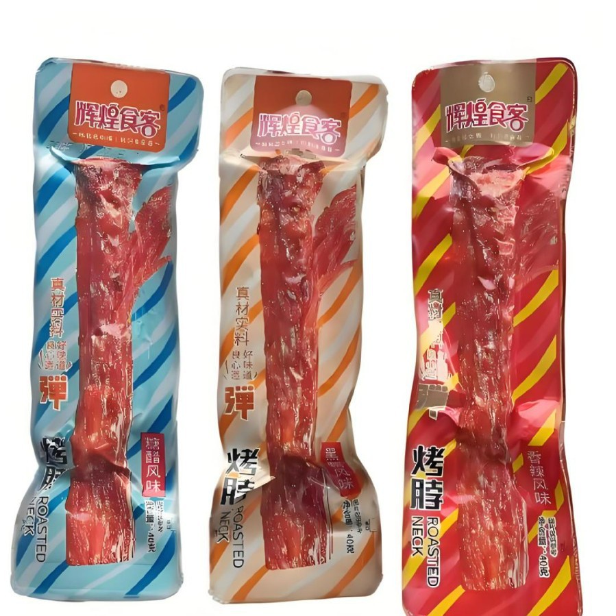 Hand-torn roasted neck Hunan style spicy flavor black duck flavor sweet and sour flavor factory direct supply