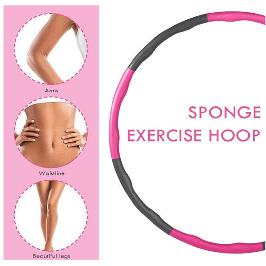 Removable 8-section hula hoop 7-section fitness slimming waist belly contracting plastic foam hula hoop