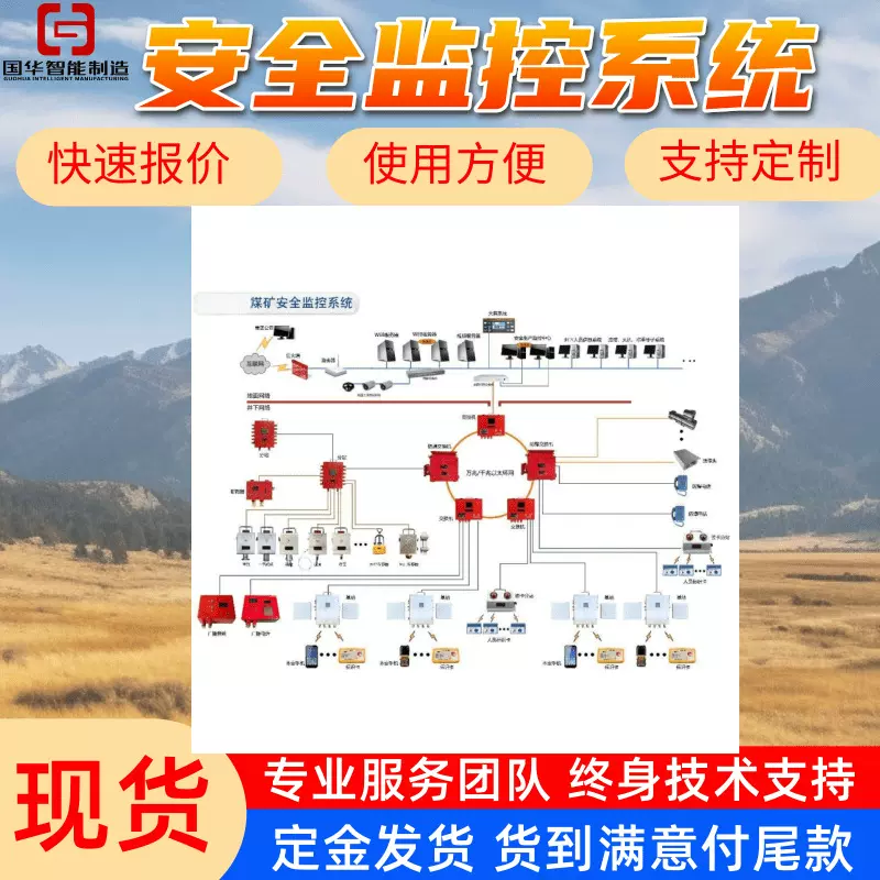 厂家供应矿用安全监控系统  煤矿安全监控系统 本安型传感器
