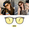 Foldable trend sunglasses, small glasses, internet celebrity