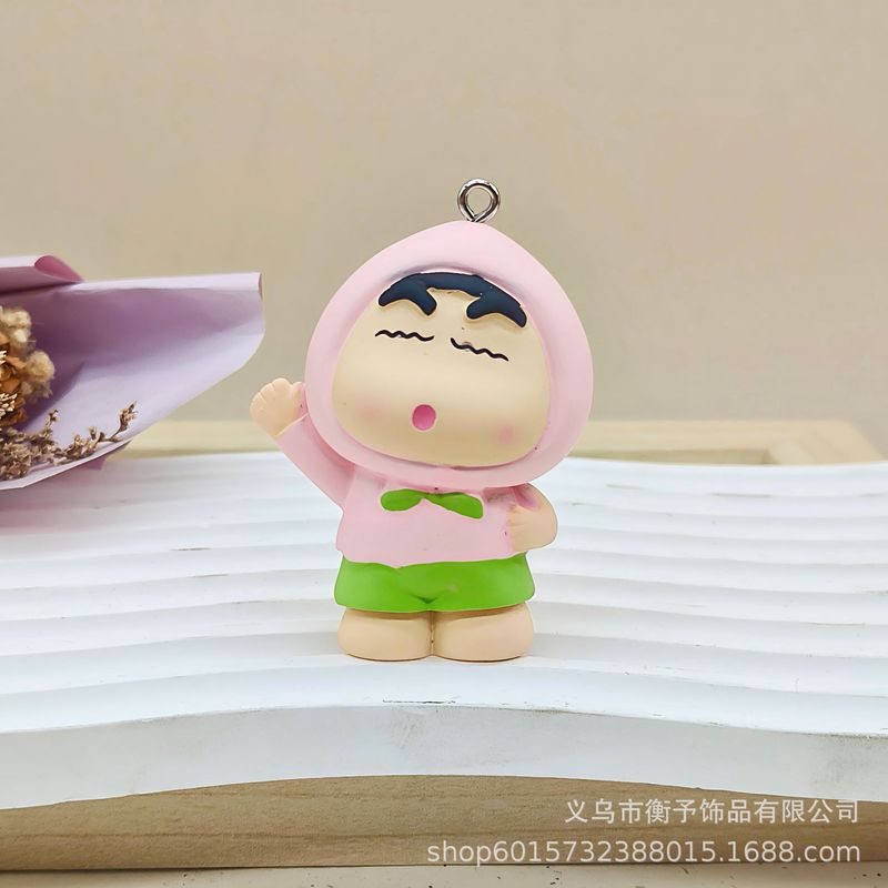 漫画かわいい樹脂クレヨンしんちゃんのキーホルダーのアイデアの立体的な小さな置物のテーブルの装飾の贈り物の卸売り|undefined