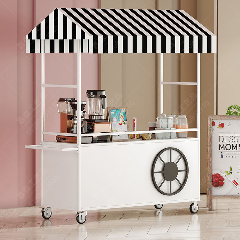【流动摆摊车】网红摆摊小推车可移动冰粉地摊车小吃零食摊位车