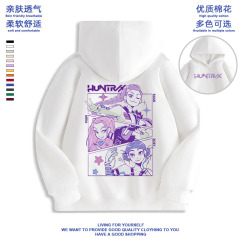 Kpop 猎魔女团男女童卫衣儿童洋气衣服女孩连帽休闲上衣服秋冬新